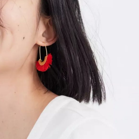 Madewell Arc Wire Fringe Earrings - Picture 3 of 3